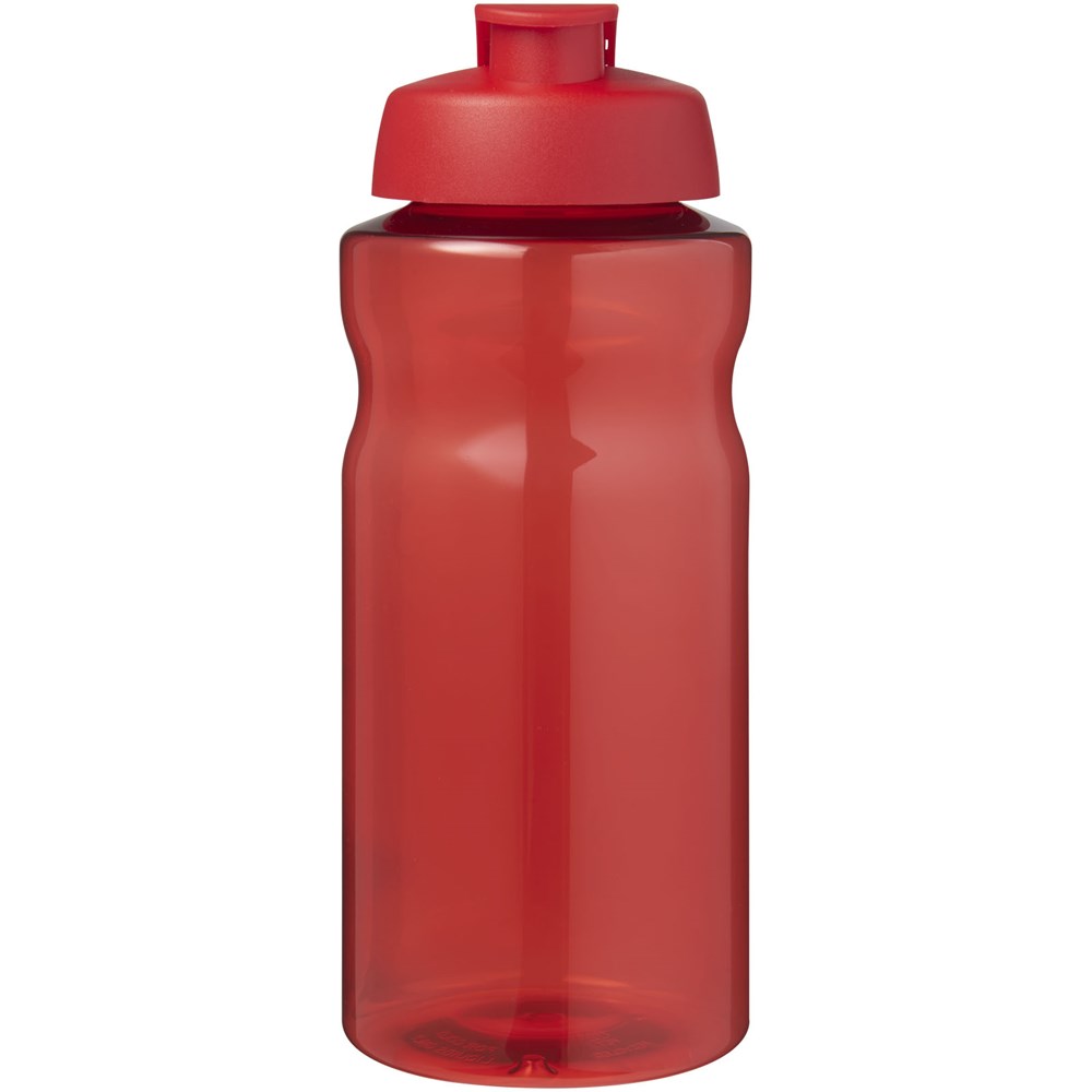 Bouteille de sport H2O Active® Eco Big Base de 1 litre à couvercle rabattable Rouge, Rouge