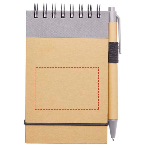 Zuse A7 Recycling Notizblock mit Stift fliederfarben, natur