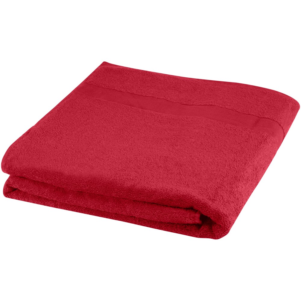 Serviette en coton 450 g/m² 100x180 cm Evelyn rouge