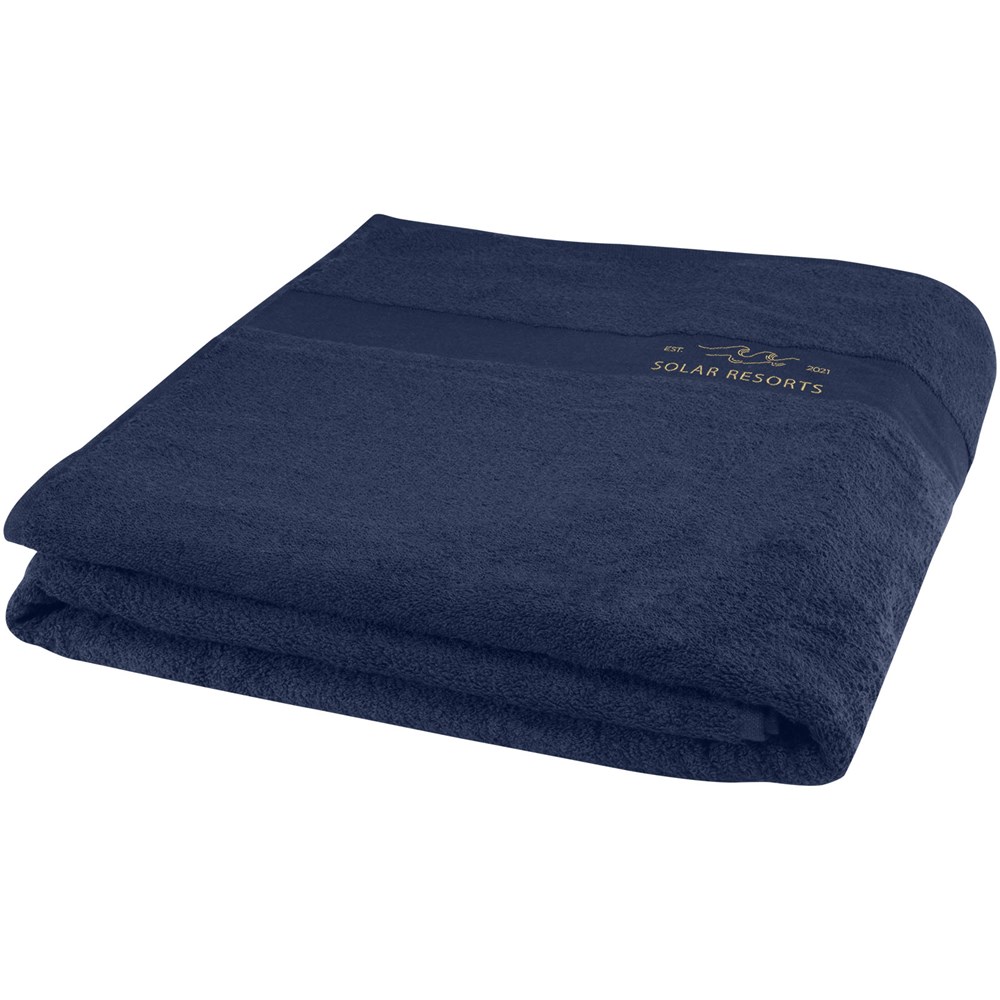 Serviette en coton 450 g/m² 100x180 cm Evelyn Marine