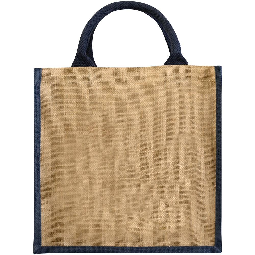 Chennai Jute Tragetasche 16L natur, navy