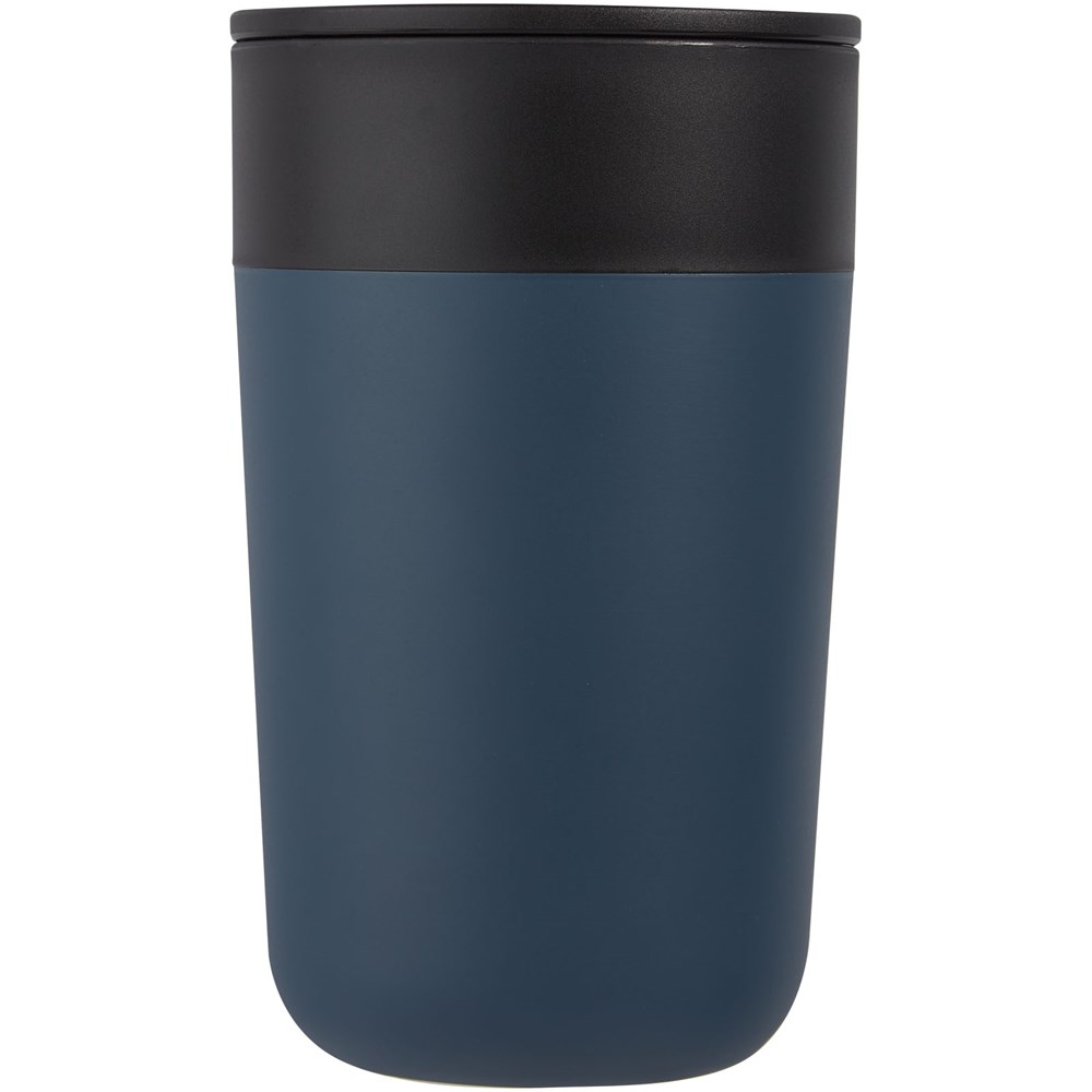 Tasse Nordia de 400 ml recyclée à double paroi bleu foncé