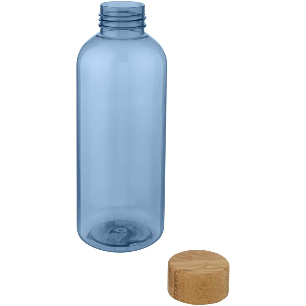 Ziggs 650 ml Sportflasche aus recyceltem Kunststoff transparent blau