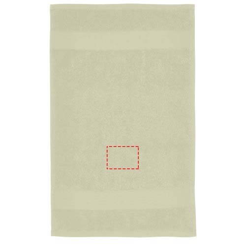 Serviette Sophia de 30 x 50 cm en coton de 450 g/m² gris clair