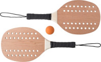 Tennisset aus Rosenholz Sergio