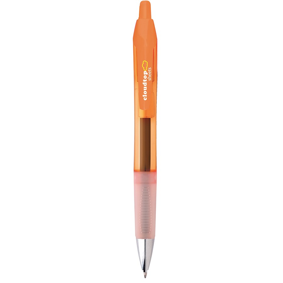 BIC® Intensity® Gel Clic Orange Transparent / Orange Transparent / Encre Bleue