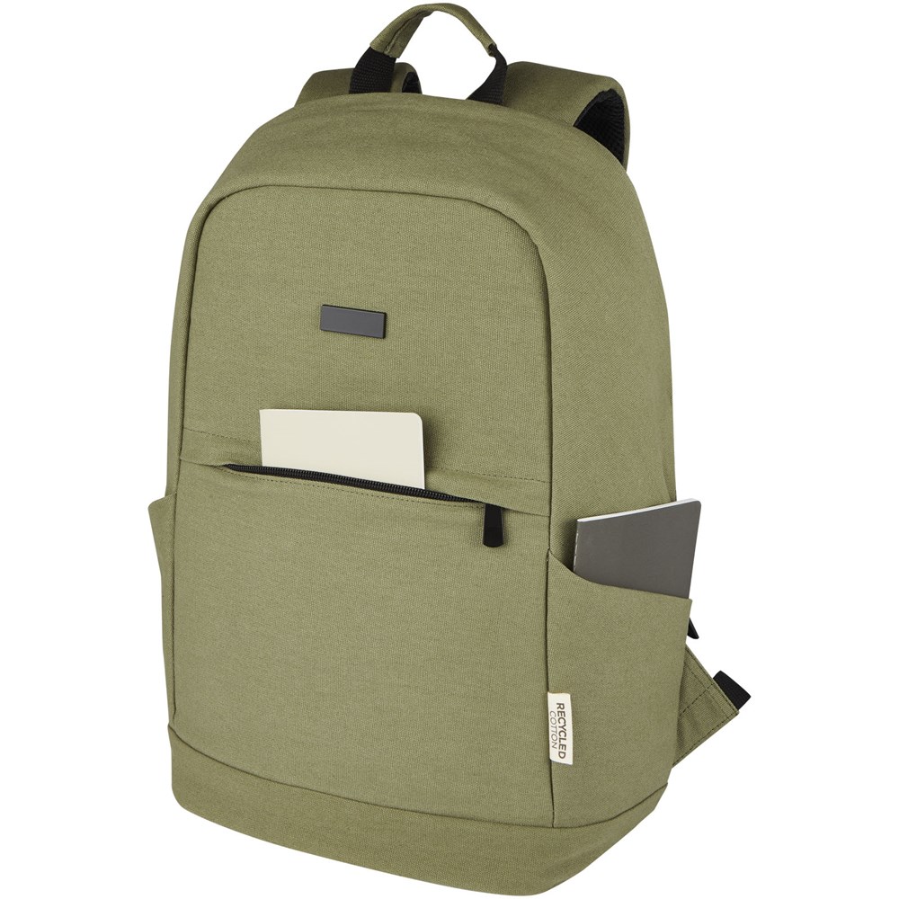 Joey 15,6 Zoll Anti-Diebstahl Laptop Rucksack 18 L aus GRS-recyceltem Canvas olive