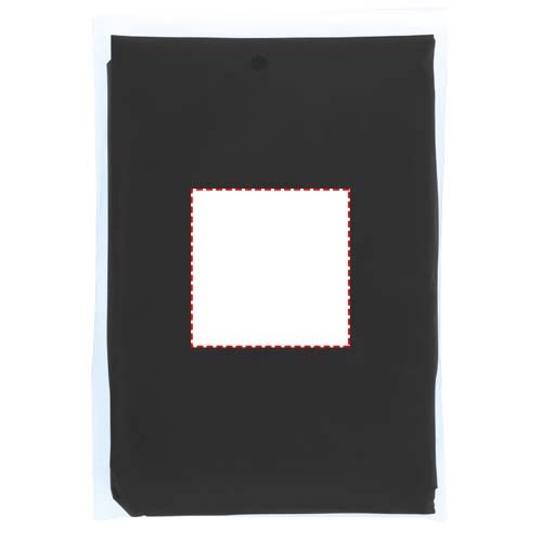 Poncho jetable pour la pluie avec pochette de rangement Ziva noir