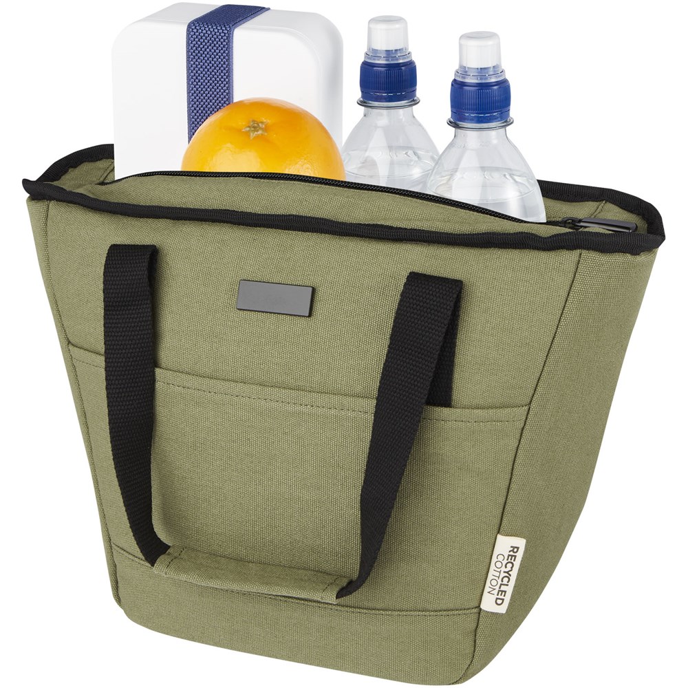 Sac-repas isotherme Joey de 6 L en toile recyclée GRS pour 9 canettes Olive