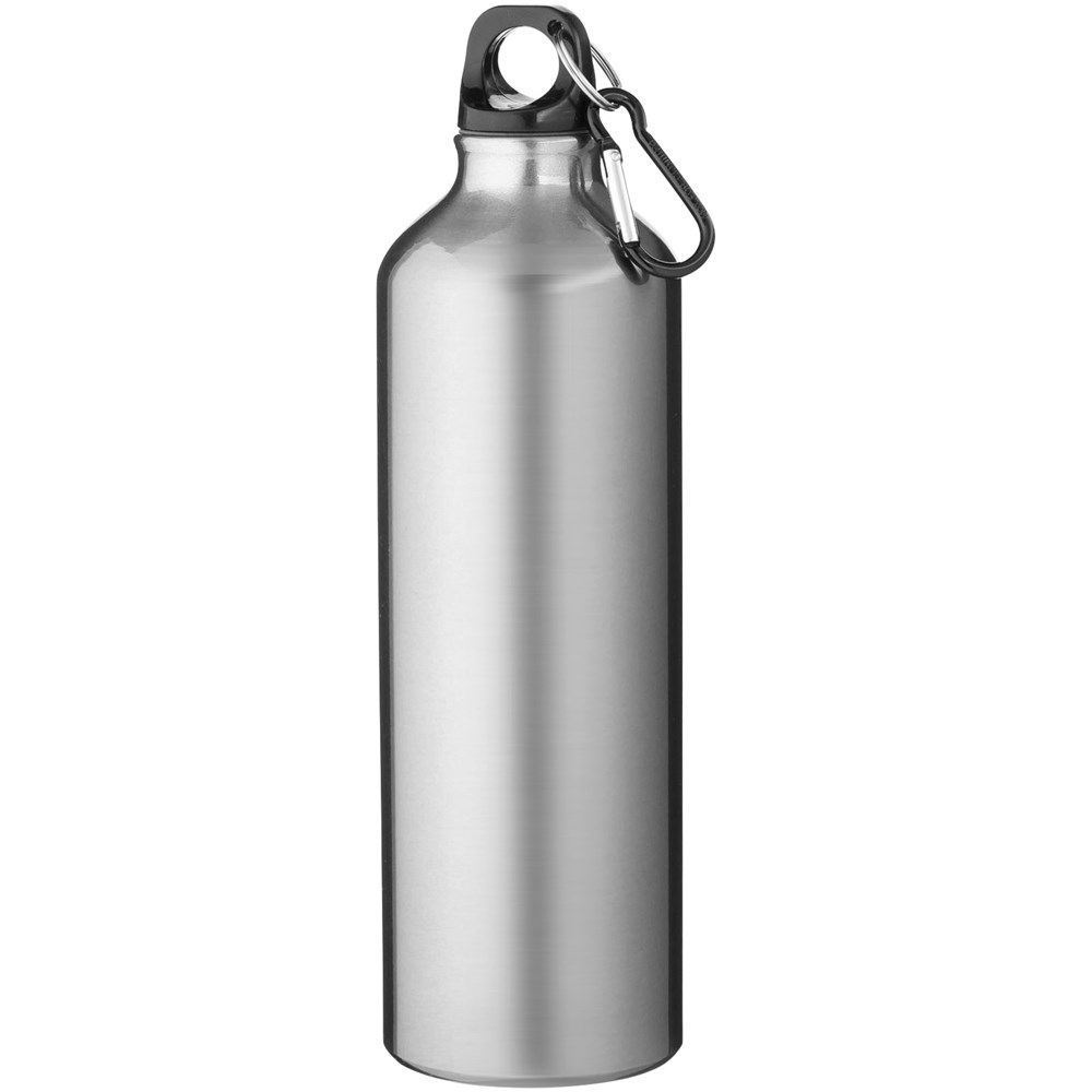 Oregon 770 ml Aluminium Trinkflasche mit Karabinerhaken silber