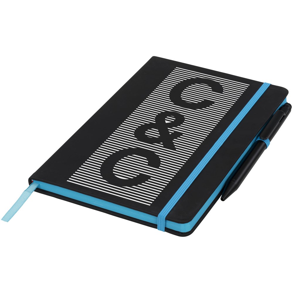 Carnet de notes M Noir Edge Noir, Bleu