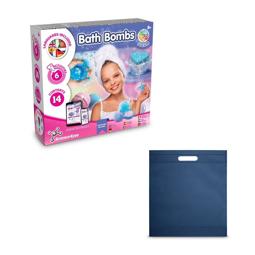 Bath Bombs Kit IV Lernspiel lieferung inklusive einer non-woven tasche (80 g/m²) blau