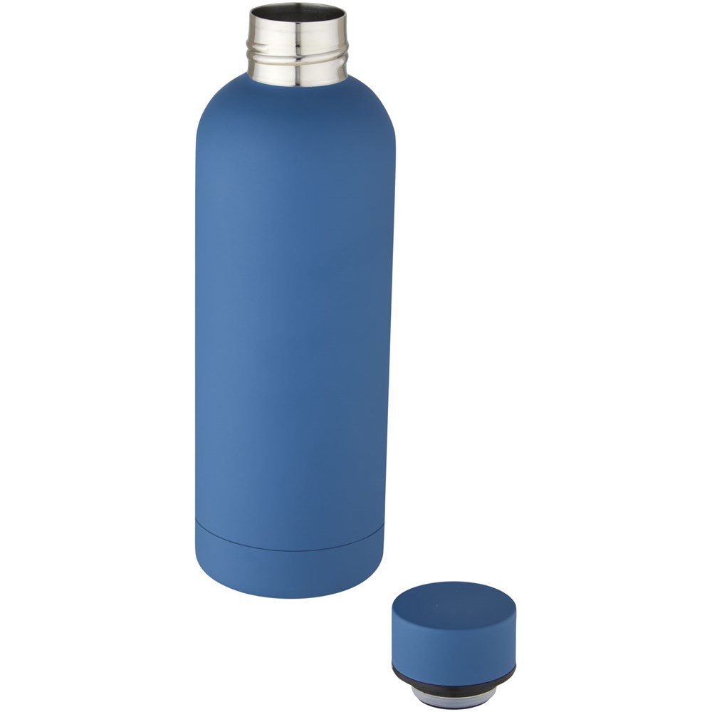 Bouteille isotherme Spring de 500 ml avec isolation sous vide et couche de cuivre Tech blue