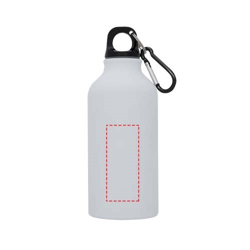 Oregon matte 400 ml Trinkflasche mit Karabiner weiss