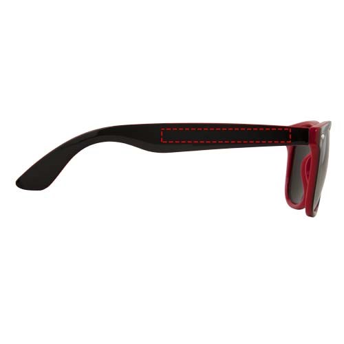 Sun Ray Sonnenbrille mit zweifarbigen Tönen rot, schwarz