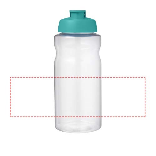 Bouteille de sport H2O Active® Base Pure de 1 L à couvercle rabattable Vert eau