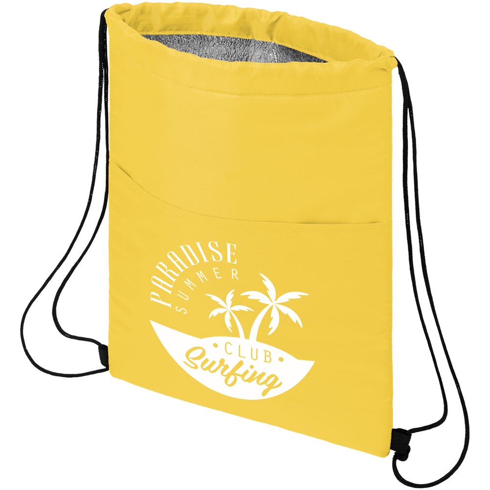 Sac isotherme Oriole avec cordon et capacité de 12 canettes 5L jaune