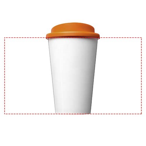 Gobelet avec isolation Brite-Americano® Eco de 350 ml Orange