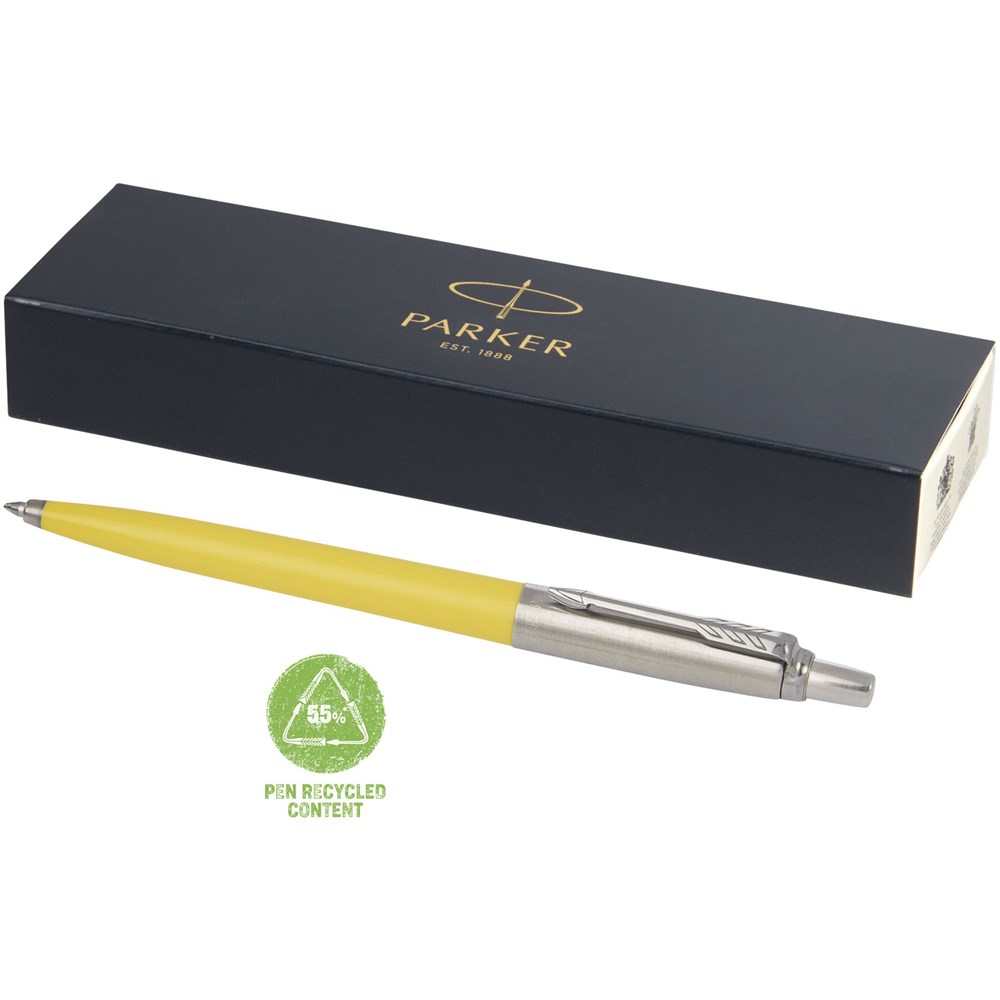 Stylo bille Parker Jotter recyclé (encre noire) jaune