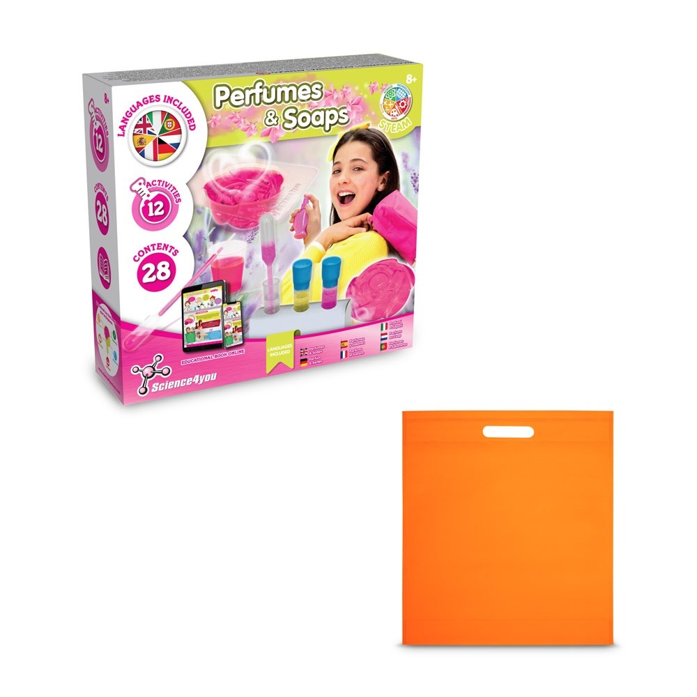 Perfume & Soap Factory Kit IV Jeu éducatif livré avec un sac cadeau en non-tissé (80 g/m²) Orange