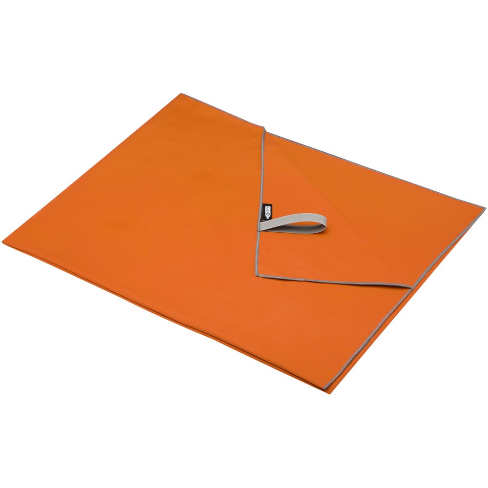 Serviette Pieter certifiée GRS ultra-légère et à séchage rapide 100 x 180 cm Orange