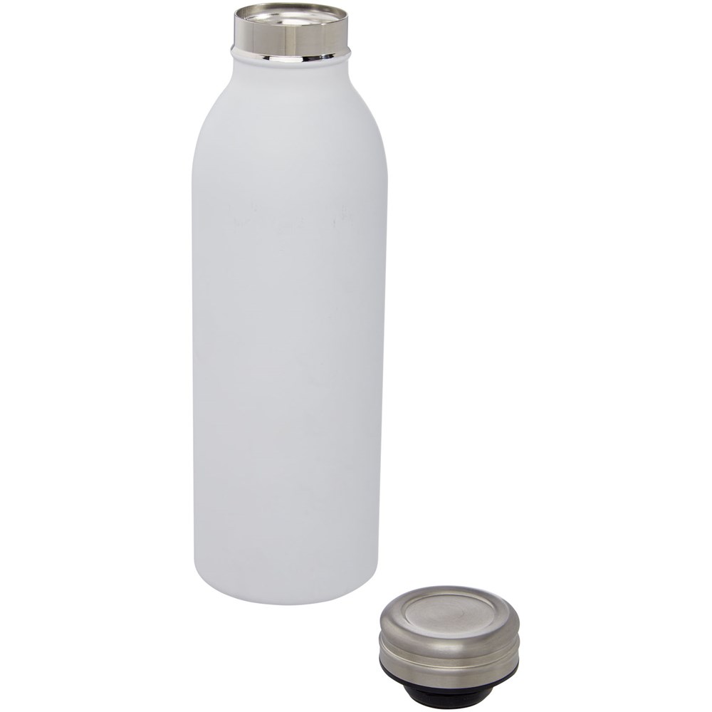 Bouteille isotherme Riti de 500 ml avec isolation sous vide et couche de cuivre blanc