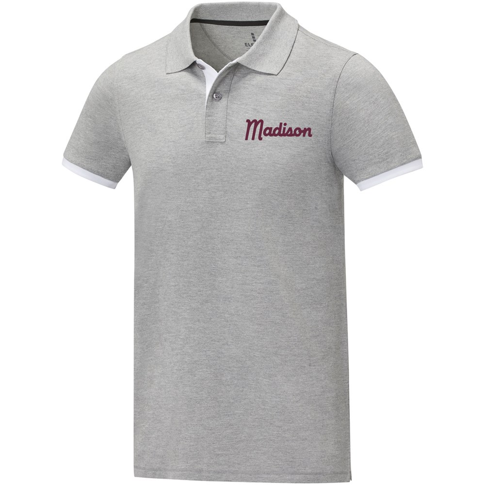 Polo Morgan manches courtes deux tons homme Gris