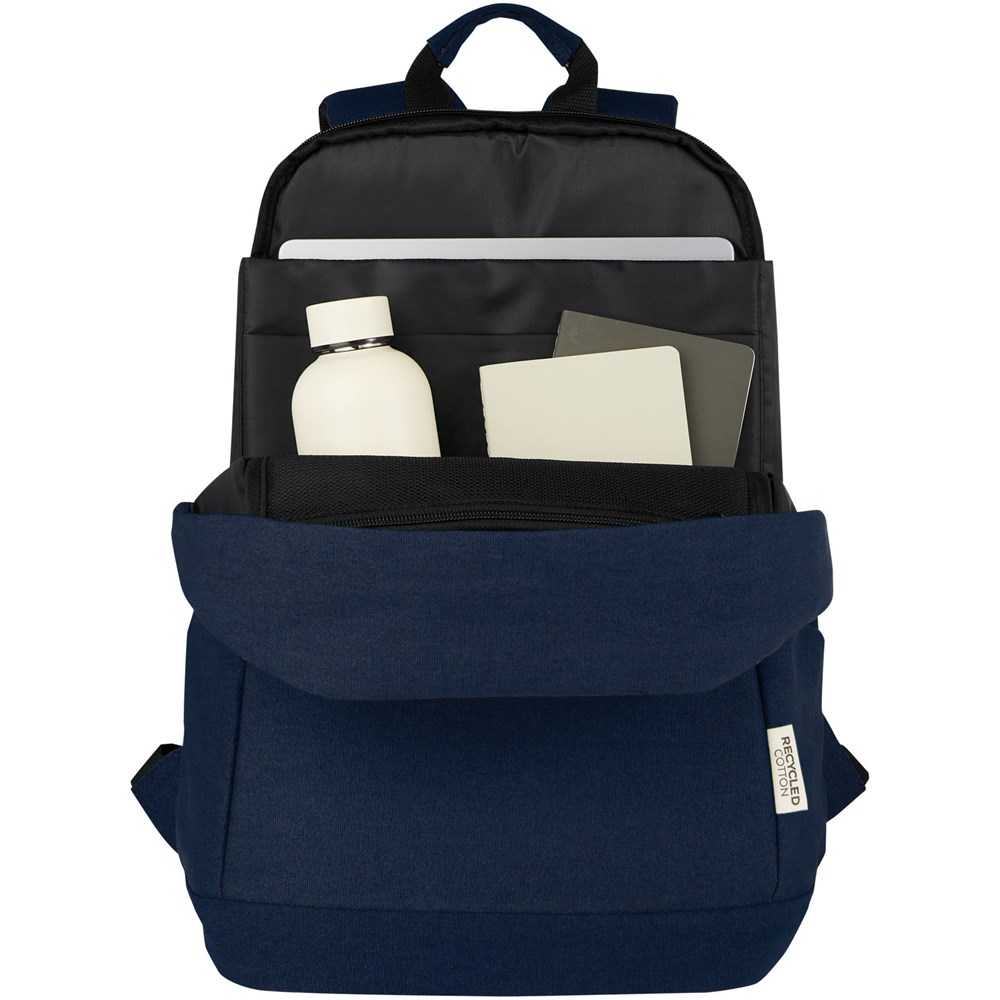 Joey 15,6 Zoll Anti-Diebstahl Laptop Rucksack 18 L aus GRS-recyceltem Canvas navy