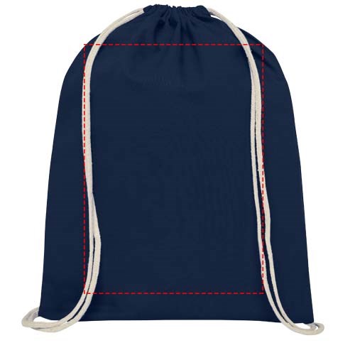 Oregon 100 g/m² Premium Turnbeutel 5L navy