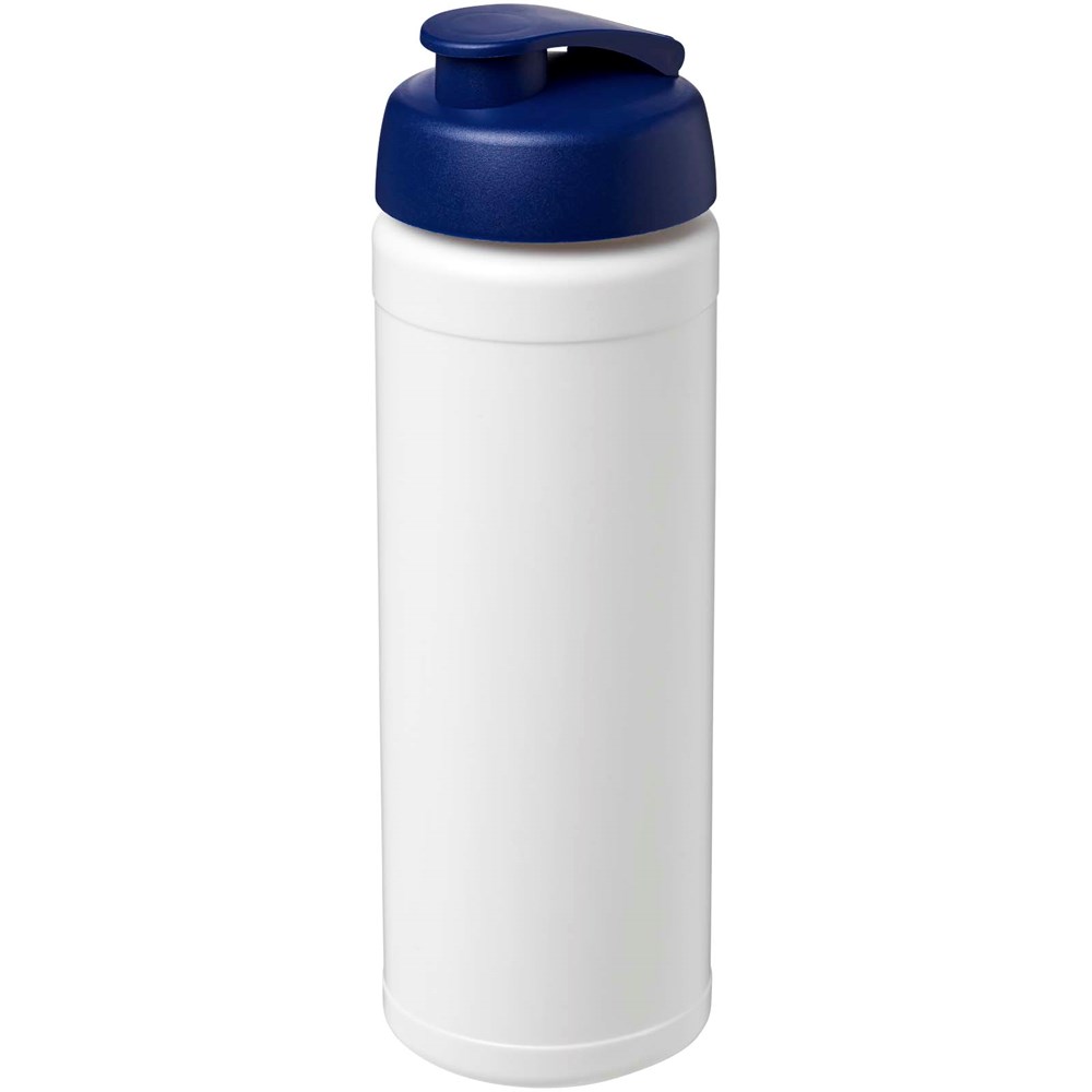 Bouteille de sport Baseline Rise de 750 ml recyclée avec couvercle rabattable Blanc, Bleu