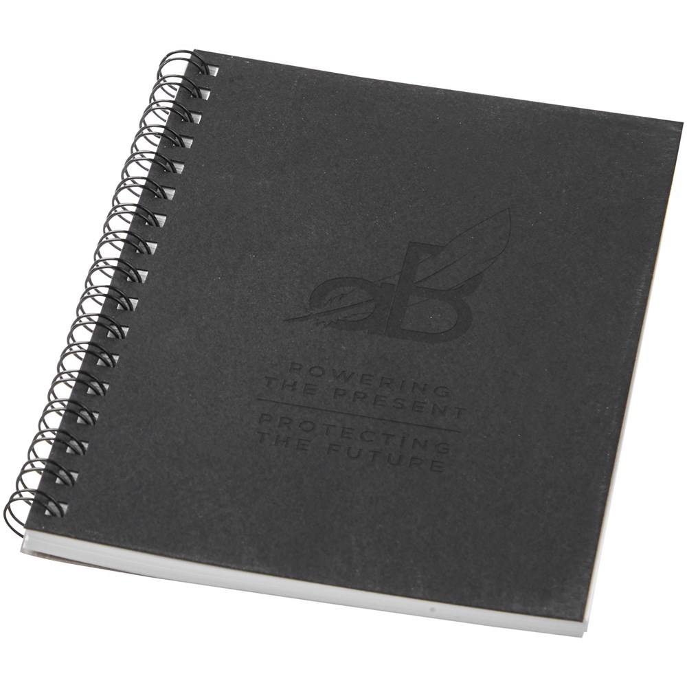 Carnet de notes à spirales Desk-Mate ® A6 coloré noir