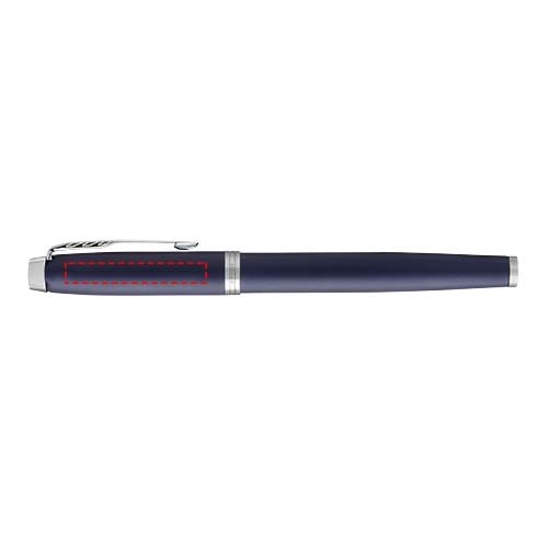 Stylo roller IM Parker (encre noire) Bleu, Argent