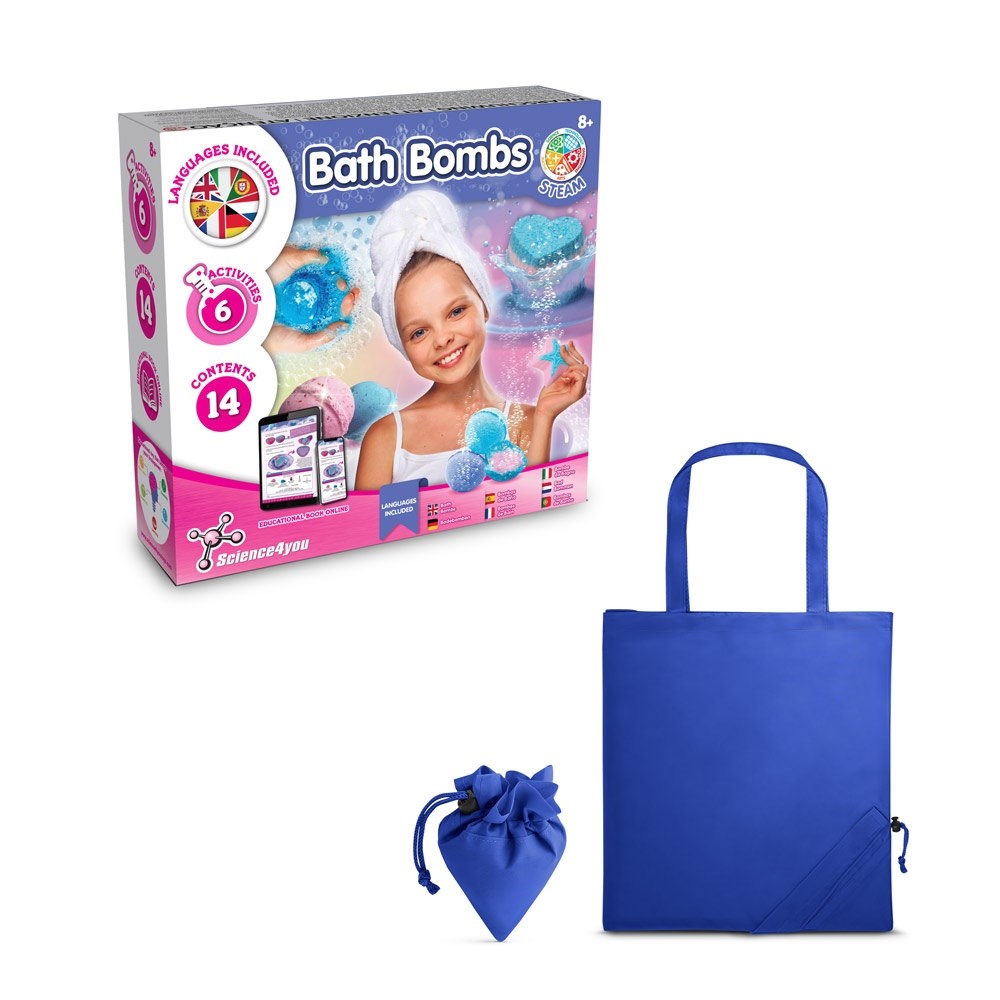 Bath Bombs Kit V Lernspiel lieferung inklusive einer faltbaren geschenktasche aus 190T Königsblau