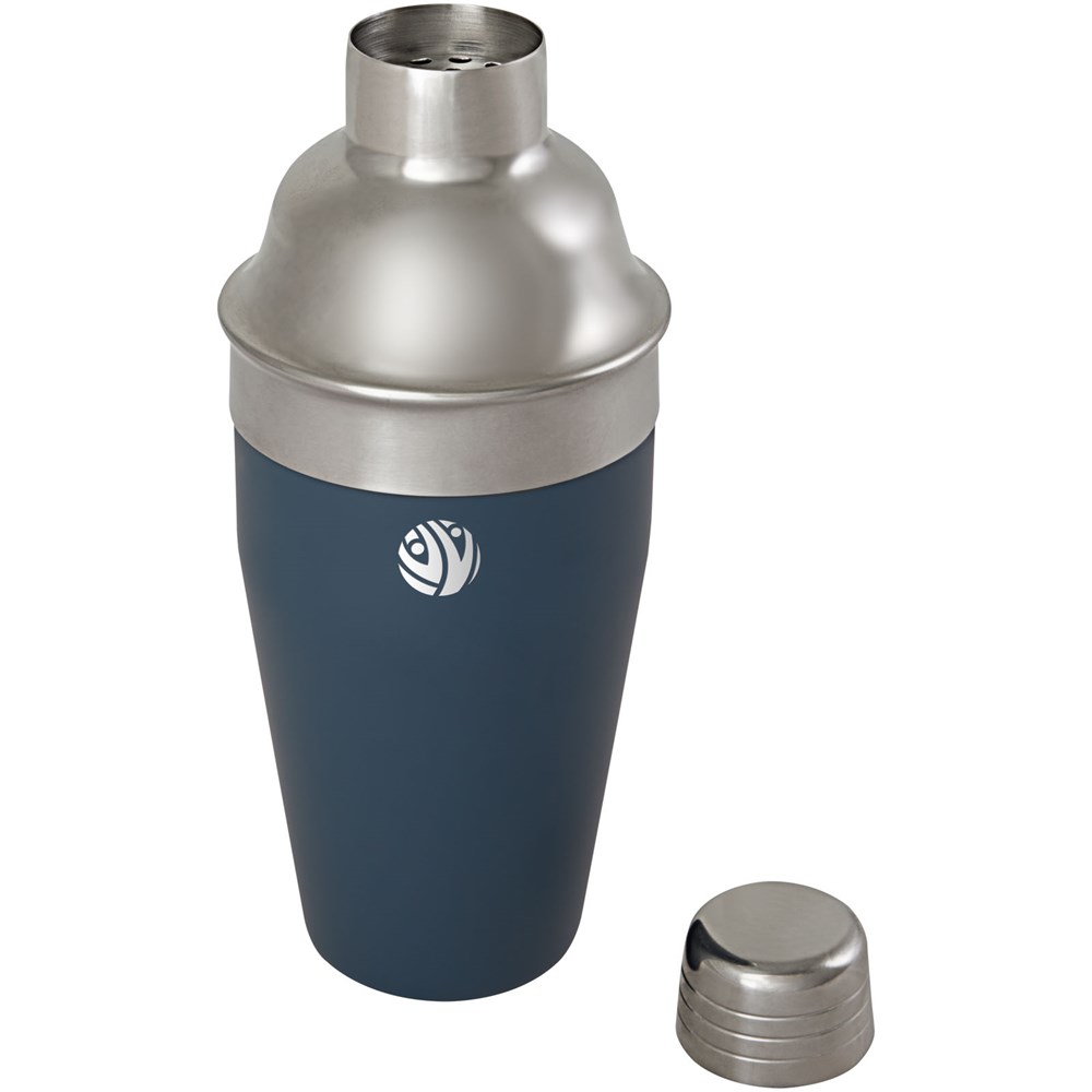 Gaudie Cocktailshaker aus recyceltem Edelstahl eisblau