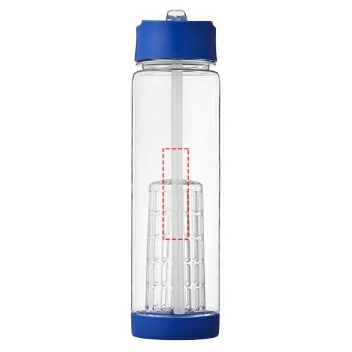 Tutti frutti 740 ml Tritan™ Sportflasche mit Infuser transparent, blau