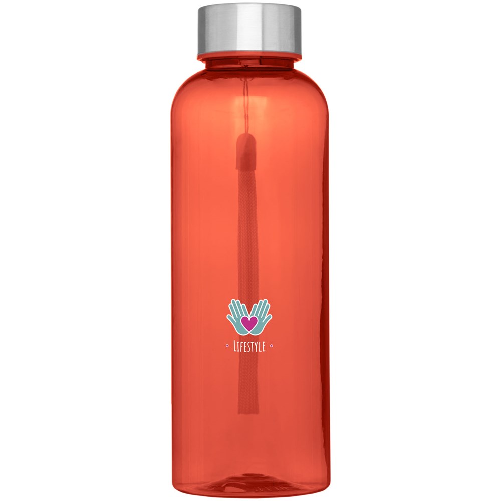 Bouteille de sport Bodhi de 500 ml en RPET Rouge translucide