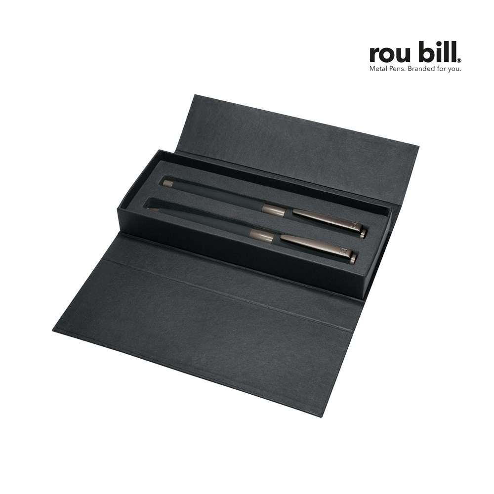 roubill Image   Black Line Set (Drehkugelschreiber+ Rollerball)