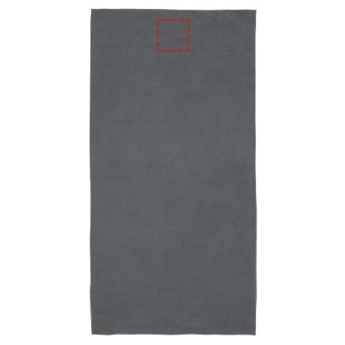 Serviette Pieter certifiée GRS ultra-légère et à séchage rapide 50 x 100 cm gris