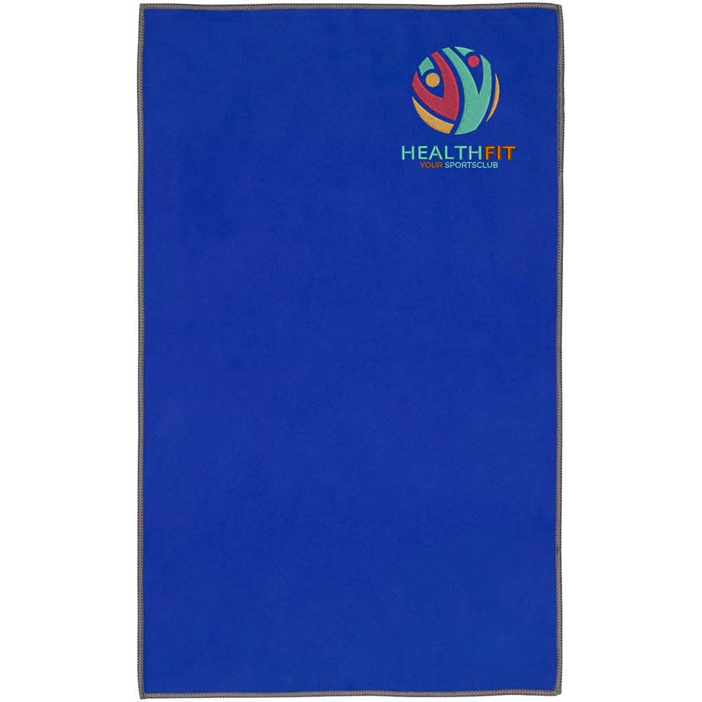 Serviette Pieter certifiée GRS ultra-légère et à séchage rapide 30 x 50 cm Bleu royal