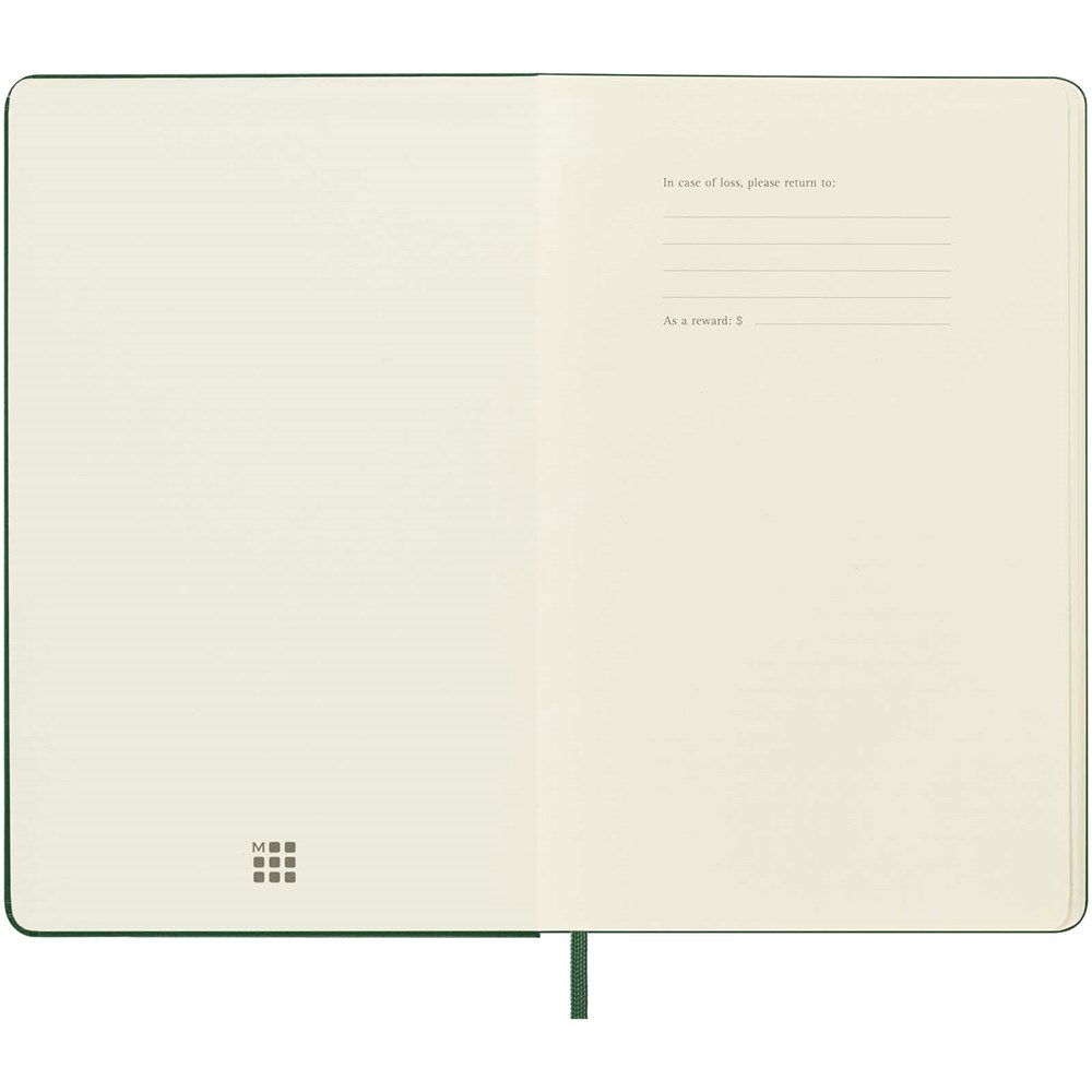 Moleskine Hardcover 12 Monate Wochenkalender L myrtengrün