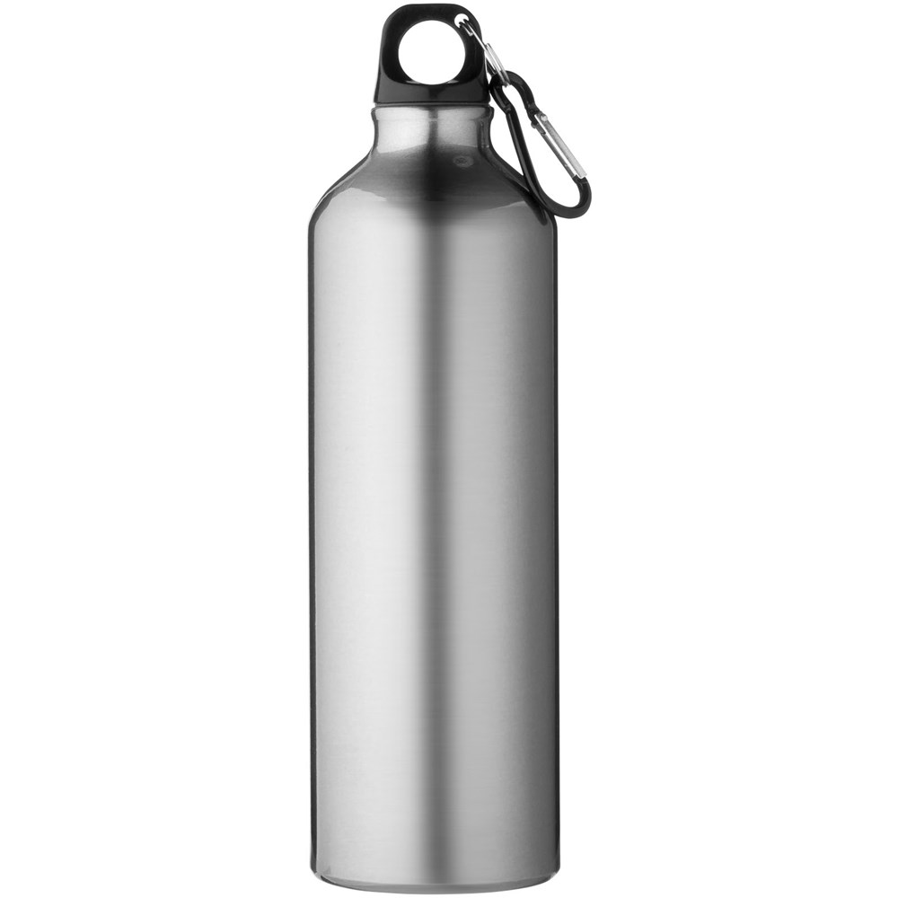 Oregon 770 ml Aluminium Trinkflasche mit Karabinerhaken silber