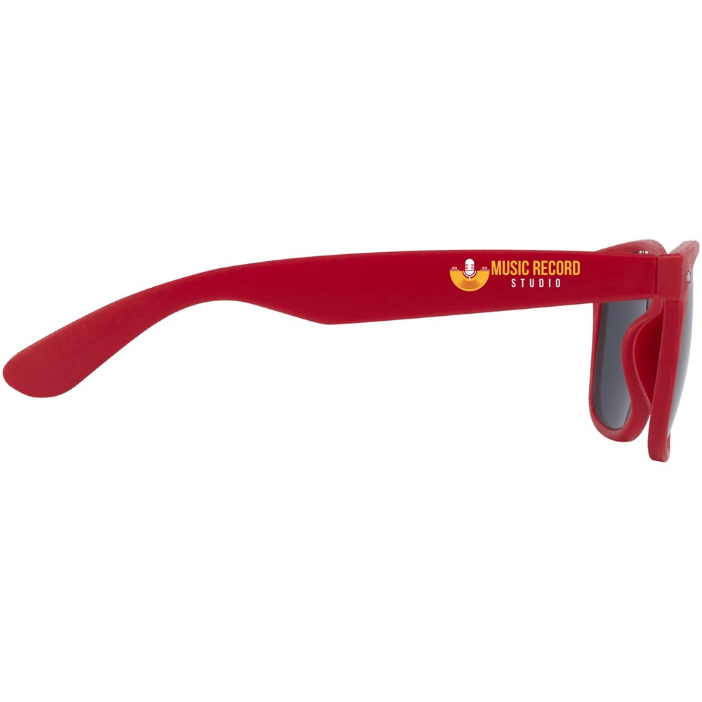 Lunettes de soleil Sun Ray en plastique recyclé rouge