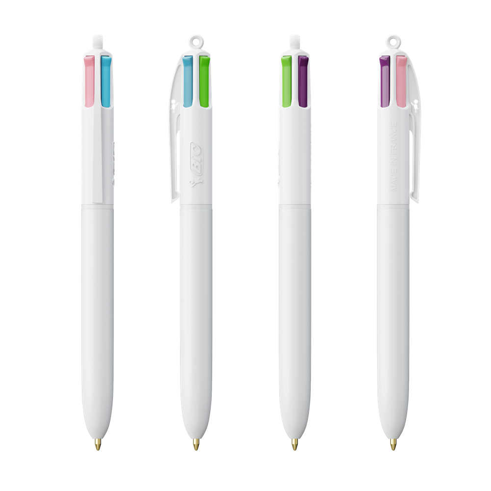 BIC® 4 Couleurs Fashion bille blanc