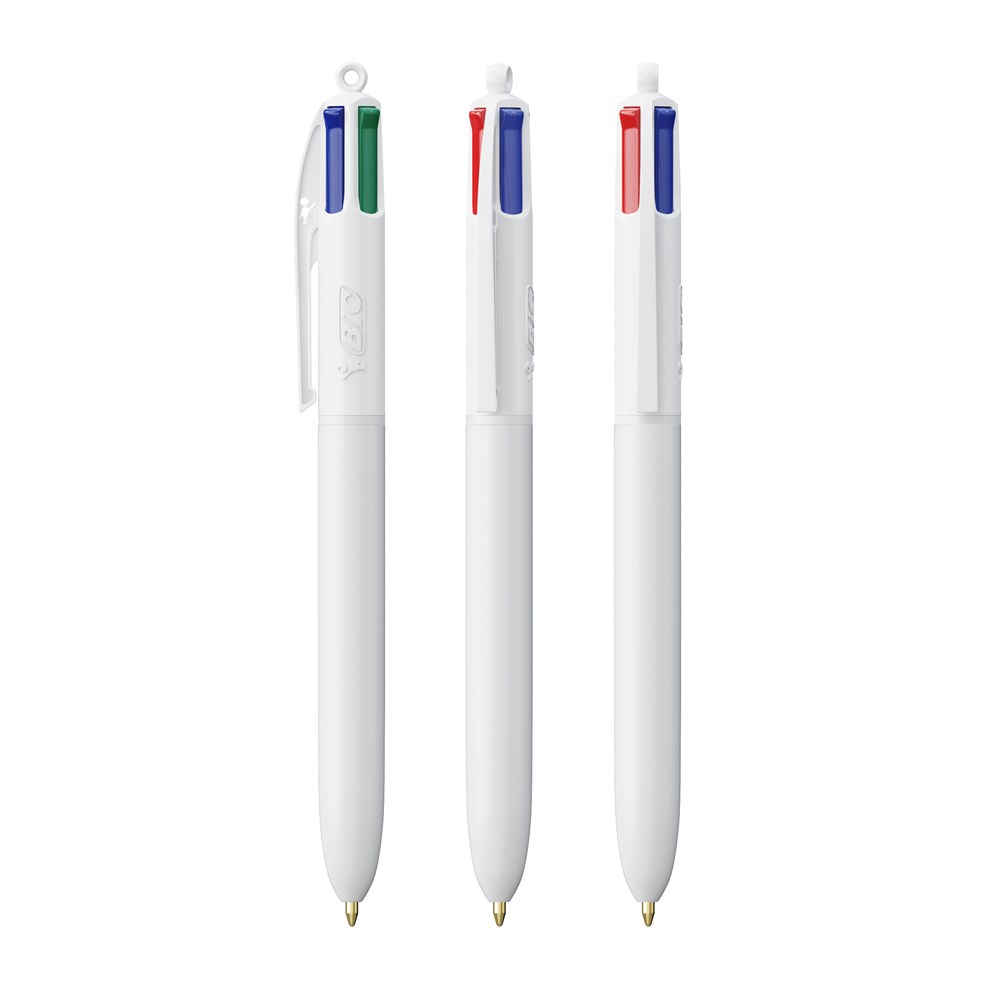 BIC® 4 Colours® Kugelschreiber weiss