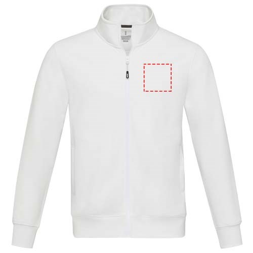 Pull Galena unisexe recyclé à fermeture éclair intégrale Aware™ Blanc