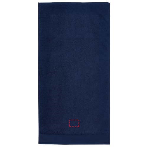 Serviette en coton 550 g/m² 50x100 cm Nora Marine