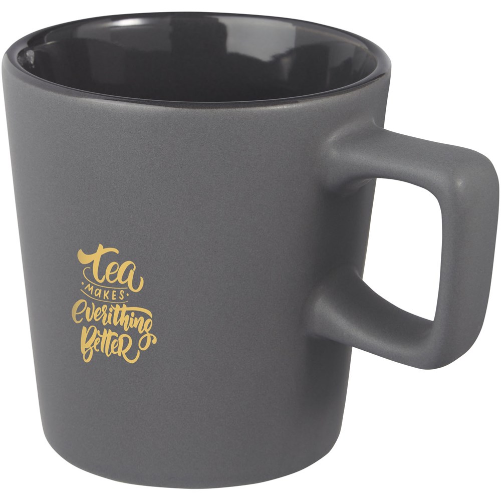 Mug Ross de 280 ml en céramique Gris Mat