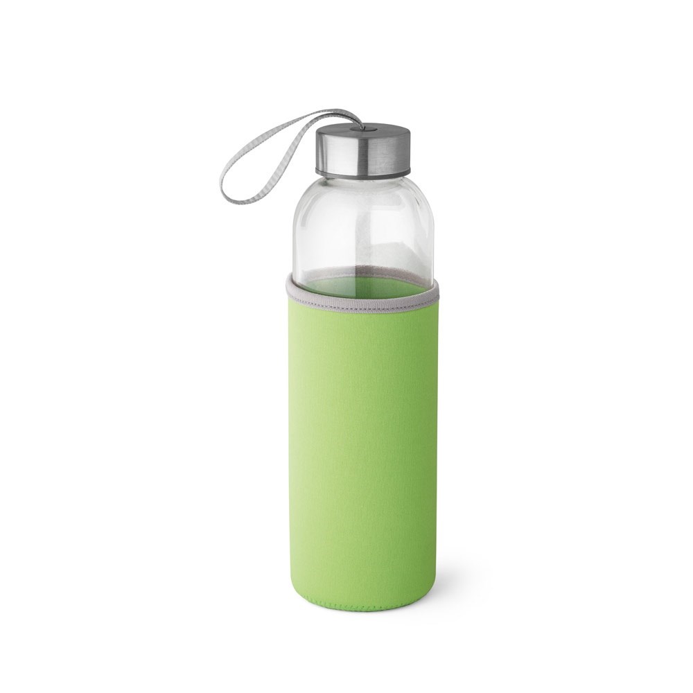 RAISE Bouteille de sport en verre et acier inoxydable 520 mL Vert clair