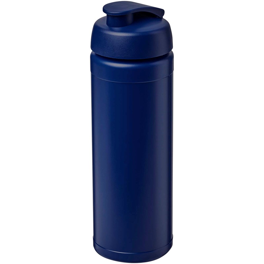 Bouteille de sport Baseline Rise de 750 ml recyclée avec couvercle rabattable Bleu, Bleu