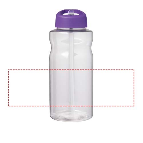 Bouteille de sport H2O Active® Big Base de 1 litre avec couvercle à bec verseur Violet